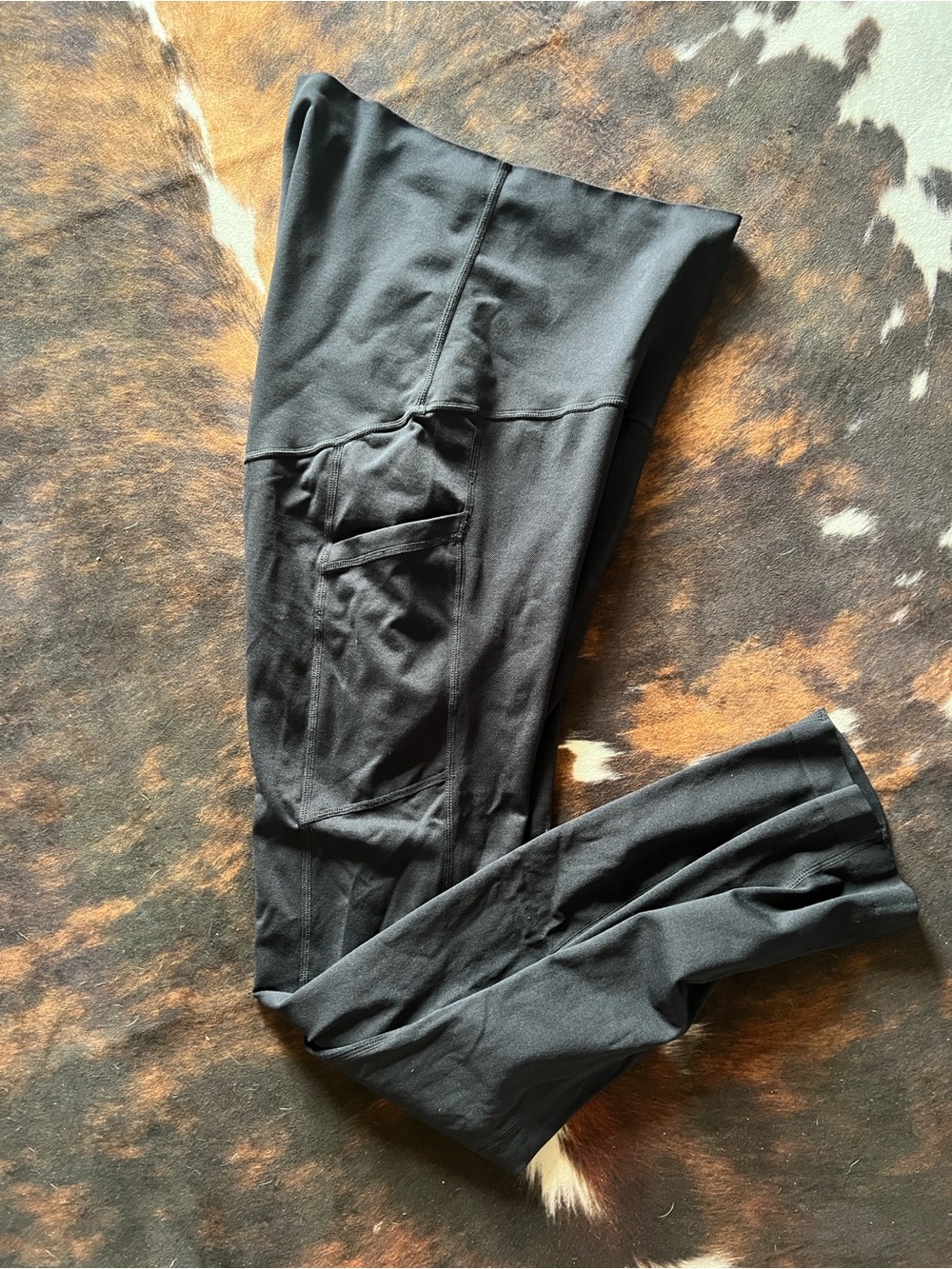 Destination Maternity Black Maternity Leggings with High Waist Panel